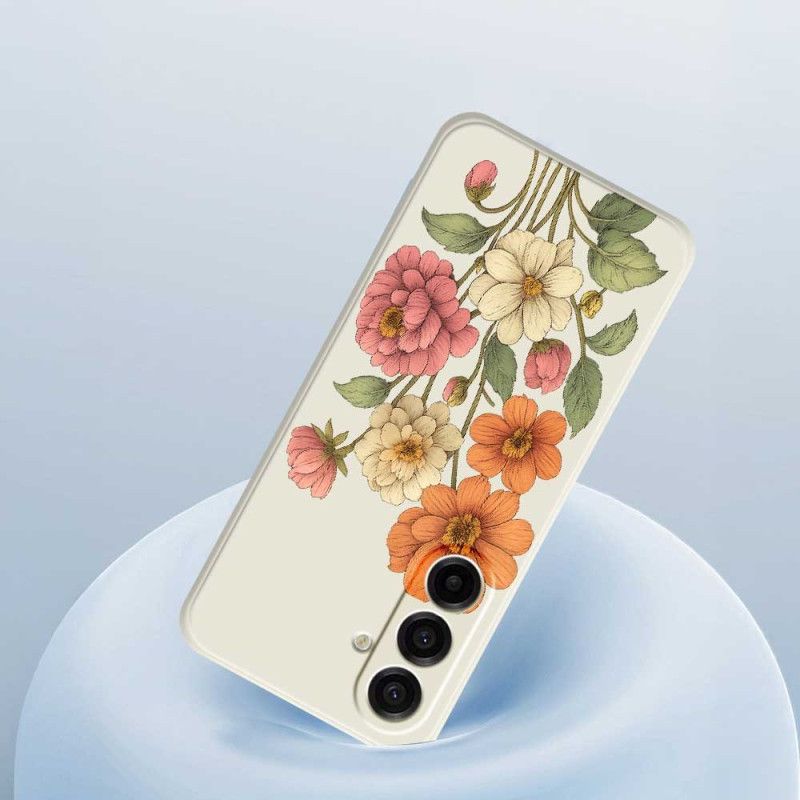 Cover Samsung Galaxy A17 4g / 5g Telefon Etui Blomstermønster