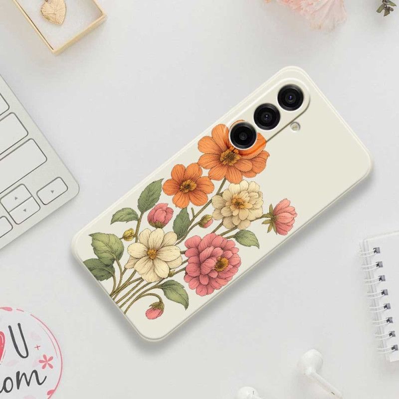 Cover Samsung Galaxy A17 4g / 5g Telefon Etui Blomstermønster