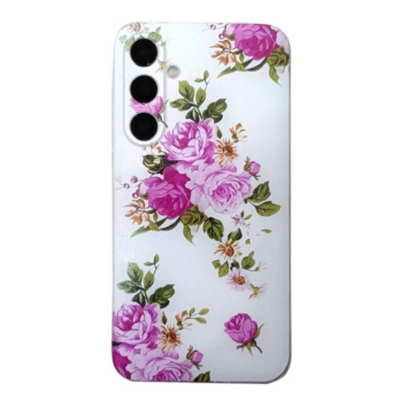 Cover Samsung Galaxy A17 4g / 5g Telefon Etui Frihedsblomster