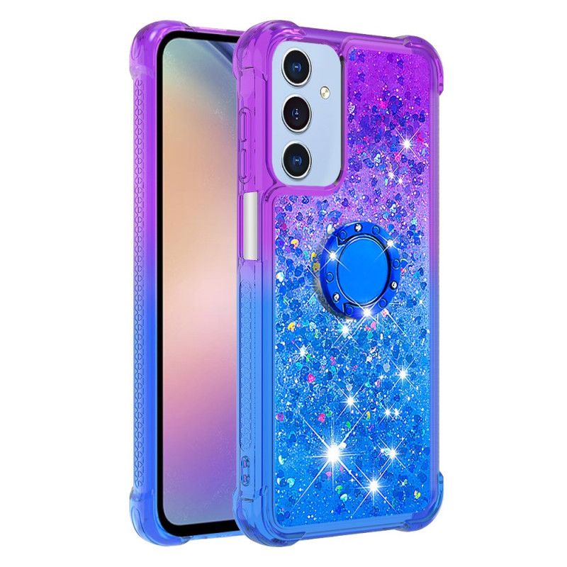 Cover Samsung Galaxy A17 4g / 5g Telefon Etui Glittergradientringstøtte