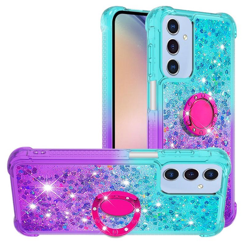 Cover Samsung Galaxy A17 4g / 5g Telefon Etui Glittergradientringstøtte