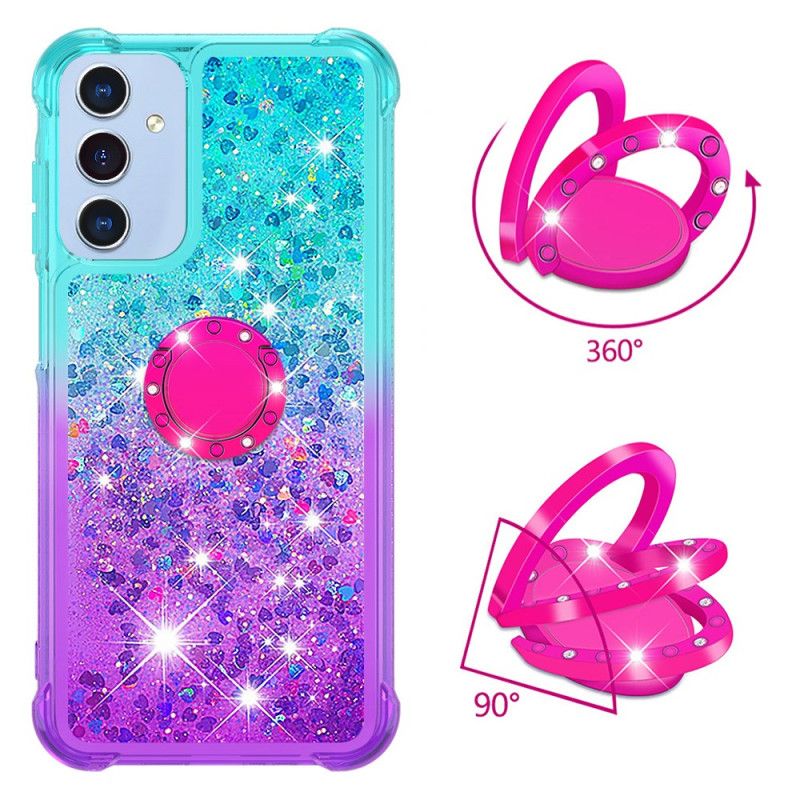 Cover Samsung Galaxy A17 4g / 5g Telefon Etui Glittergradientringstøtte