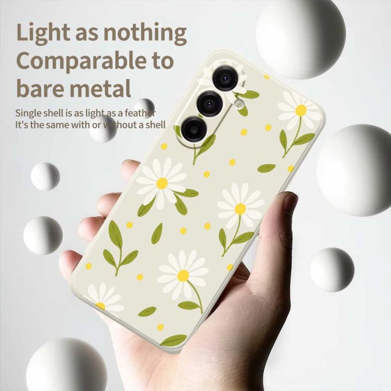 Cover Samsung Galaxy A17 4g / 5g Telefon Etui Hvide Blomster