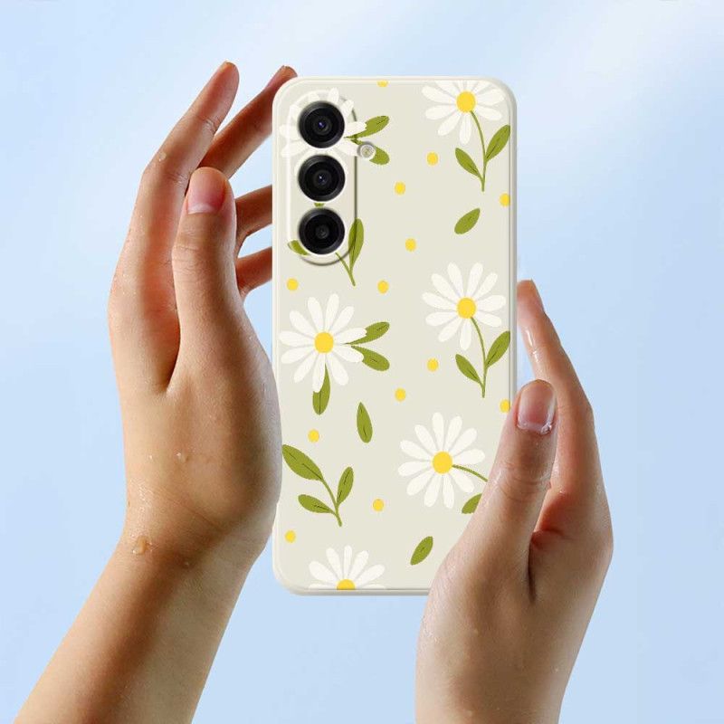 Cover Samsung Galaxy A17 4g / 5g Telefon Etui Hvide Blomster
