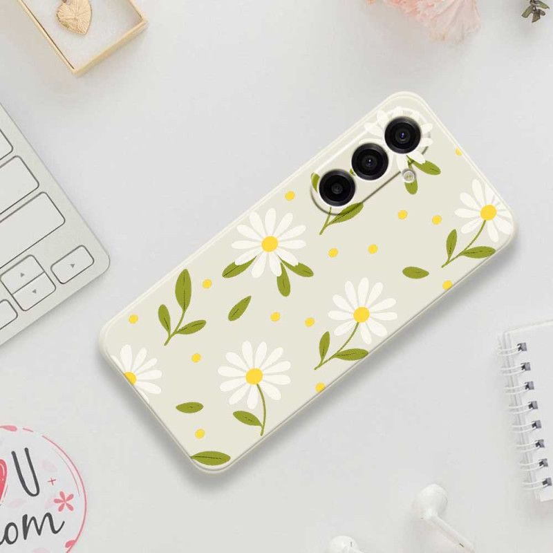 Cover Samsung Galaxy A17 4g / 5g Telefon Etui Hvide Blomster