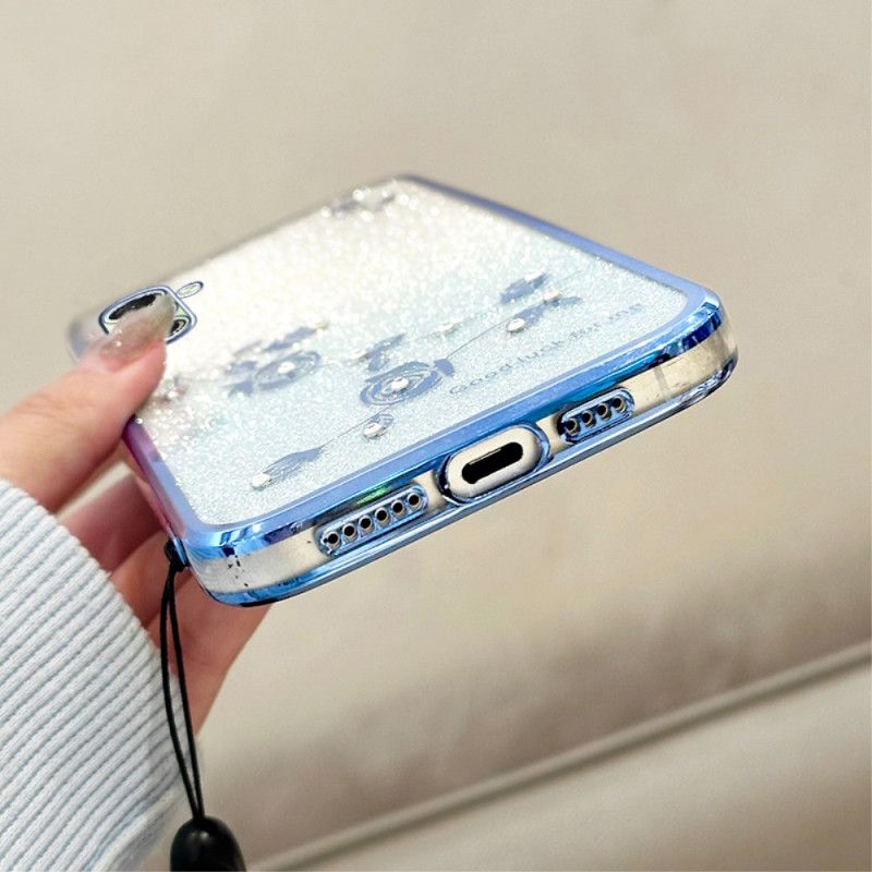 Cover Samsung Galaxy A17 4g / 5g Telefon Etui Kadem Rhinstensremme