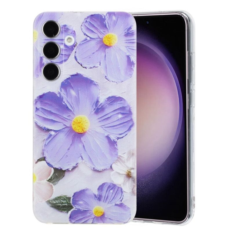 Cover Samsung Galaxy A17 4g / 5g Telefon Etui Lilla Blomster