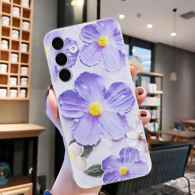 Cover Samsung Galaxy A17 4g / 5g Telefon Etui Lilla Blomster