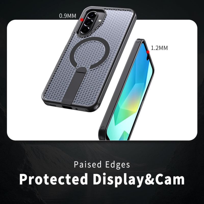 Cover Samsung Galaxy A17 4g / 5g Telefon Etui Magnetisk Gittertekstur
