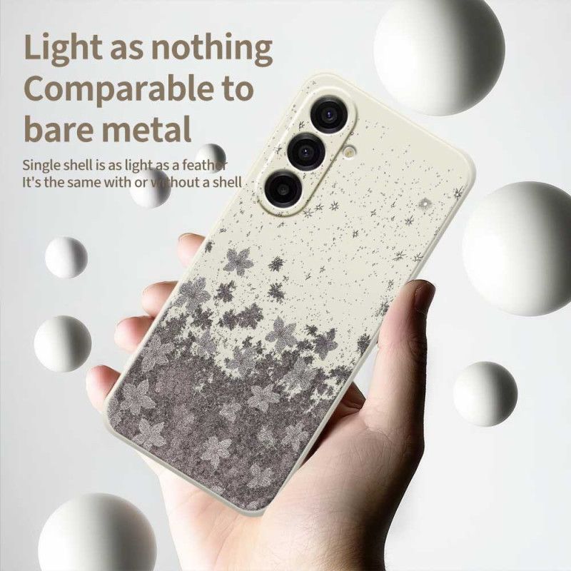 Cover Til Samsung Galaxy A17 4g / 5g Grå Blomster