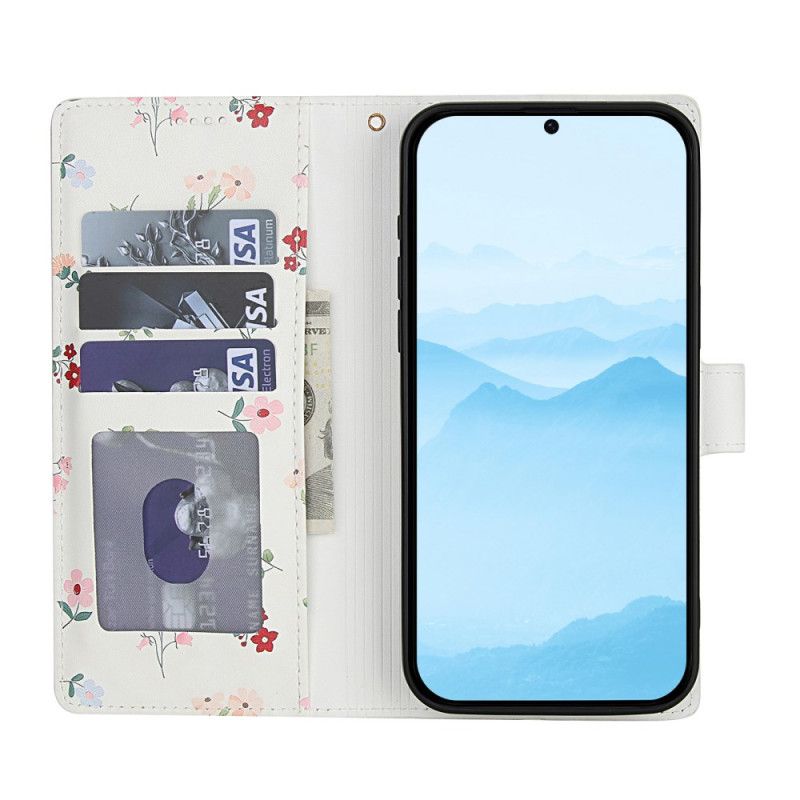 Flip Cover Samsung Galaxy A17 4g / 5g Blomsterpung