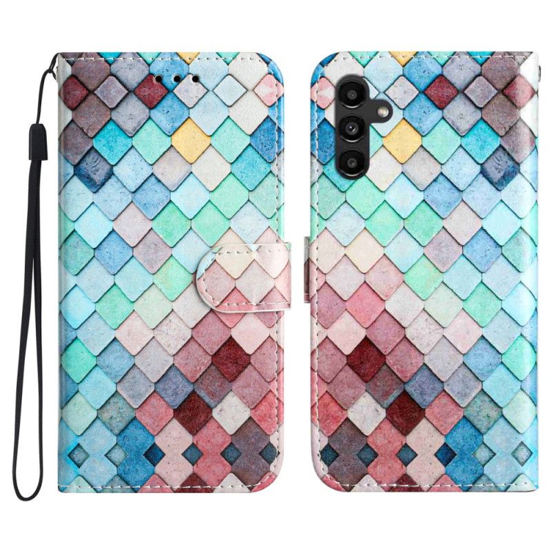 Flip Cover Samsung Galaxy A17 4g / 5g Gittermønster