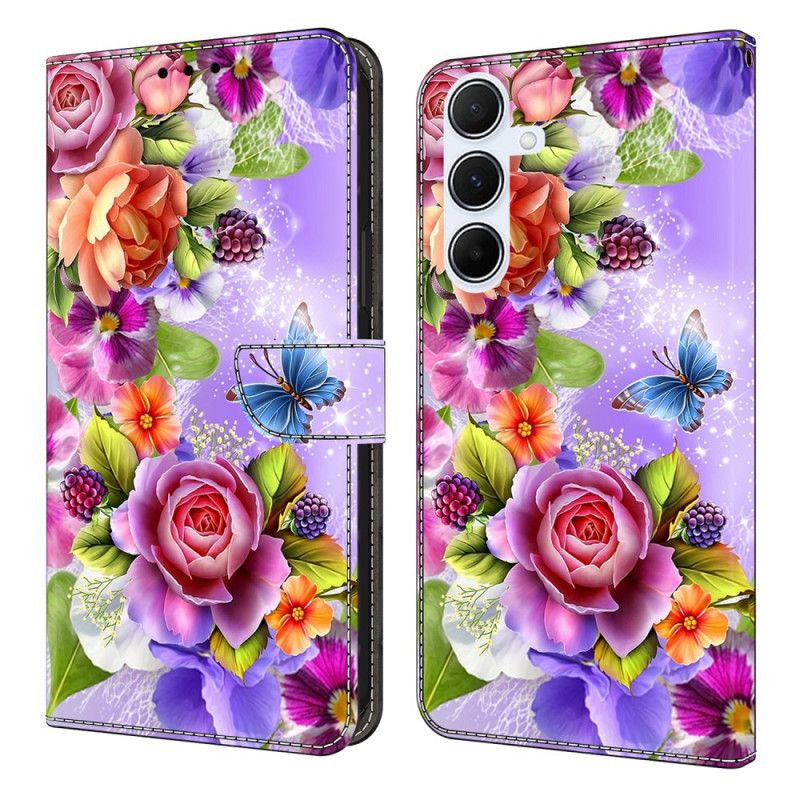 Flip Cover Samsung Galaxy A17 4g / 5g Intens Blomstermønster