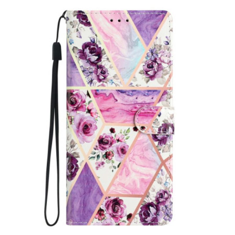 Flip Cover Samsung Galaxy A17 4g / 5g Lilla Blomster