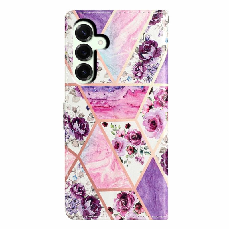 Flip Cover Samsung Galaxy A17 4g / 5g Lilla Blomster