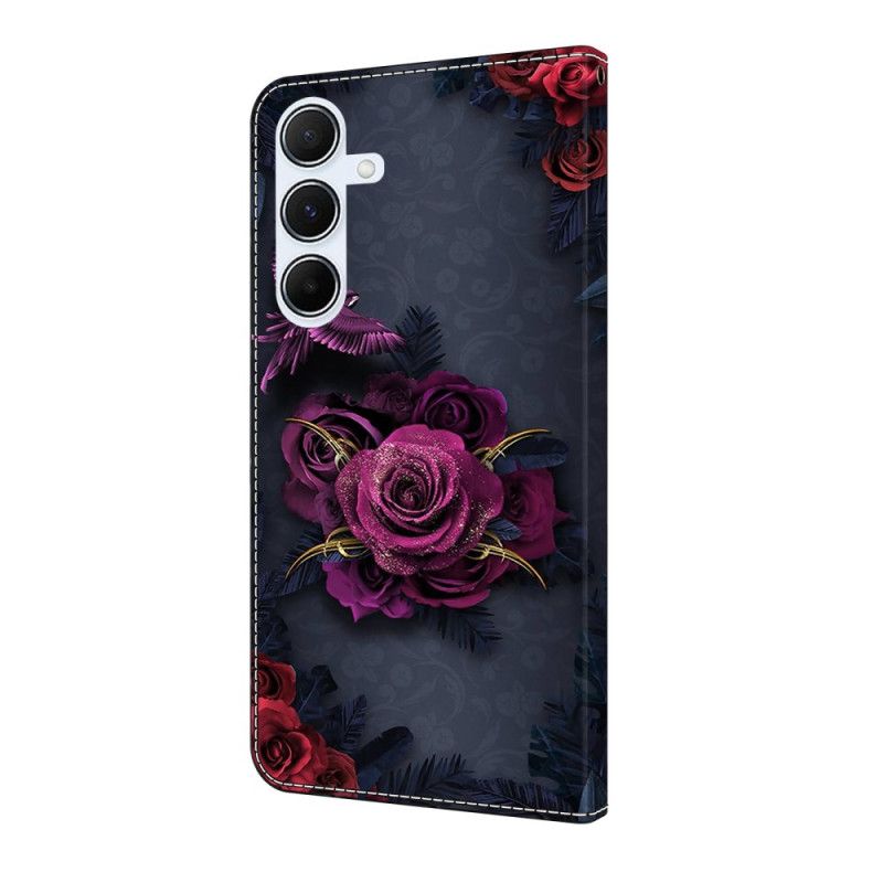 Flip Cover Samsung Galaxy A17 4g / 5g Lilla Blomster