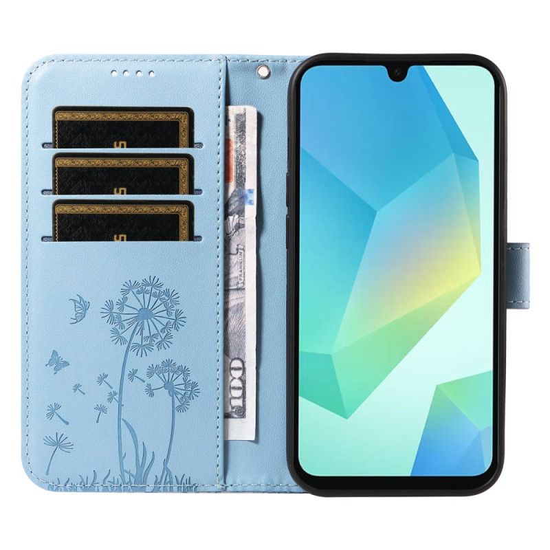Flip Cover Samsung Galaxy A17 4g / 5g Mælkebøtter Med Snor