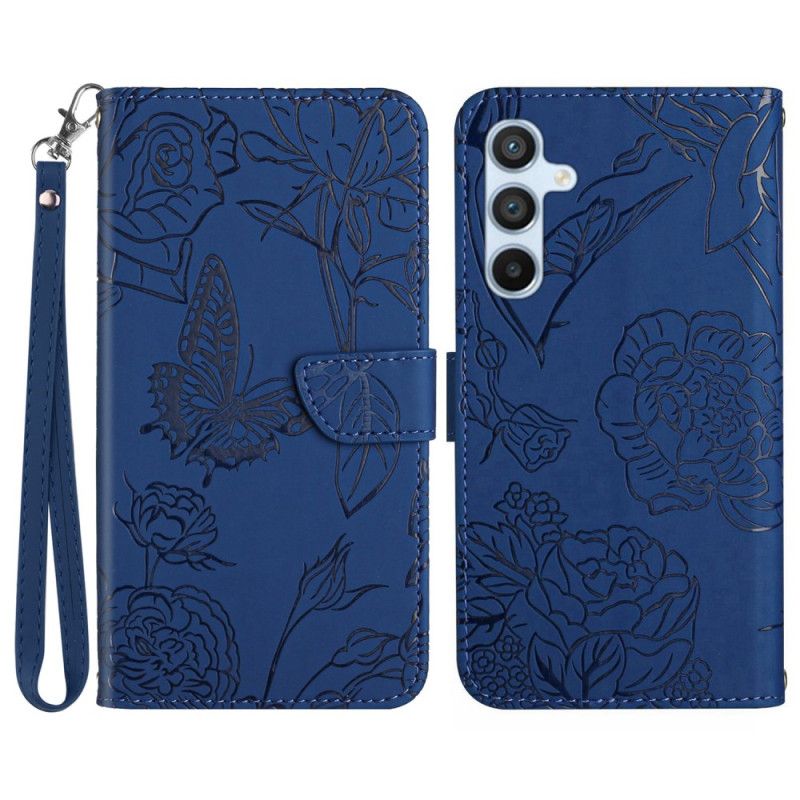 Flip Cover Samsung Galaxy A17 4g / 5g Rem Med Sommerfugleprint