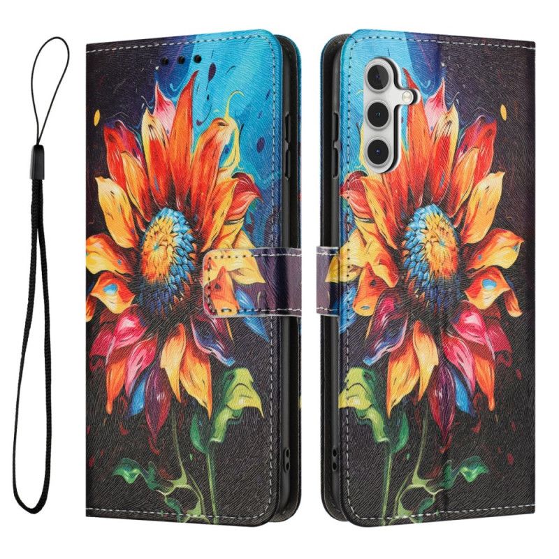 Flip Cover Samsung Galaxy A17 4g / 5g Solsikkemønster
