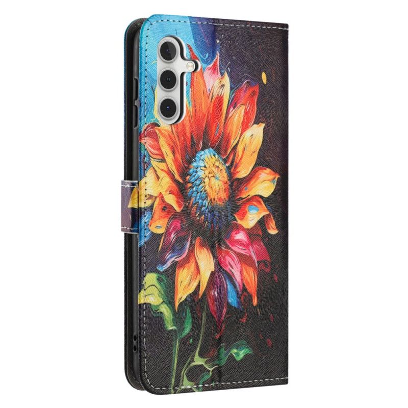 Flip Cover Samsung Galaxy A17 4g / 5g Solsikkemønster