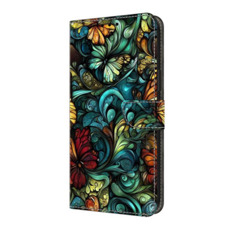 Flip Cover Til Samsung Galaxy A17 4g / 5g Akvarelblomster Og Planter