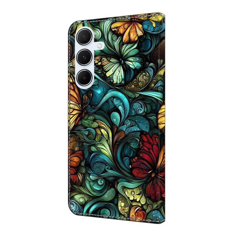 Flip Cover Til Samsung Galaxy A17 4g / 5g Akvarelblomster Og Planter
