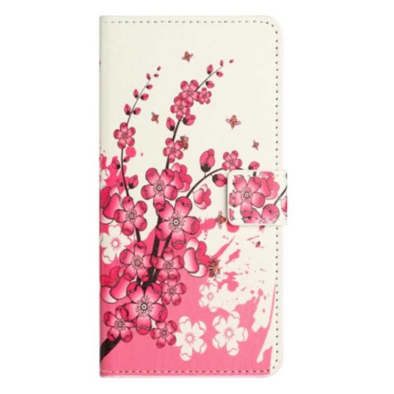 Flip Cover Til Samsung Galaxy A17 4g / 5g Blommeblomster