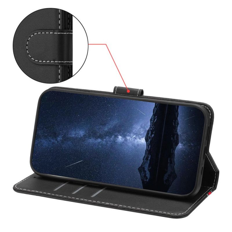 Flip Cover Til Samsung Galaxy A17 4g / 5g Farvet Kant