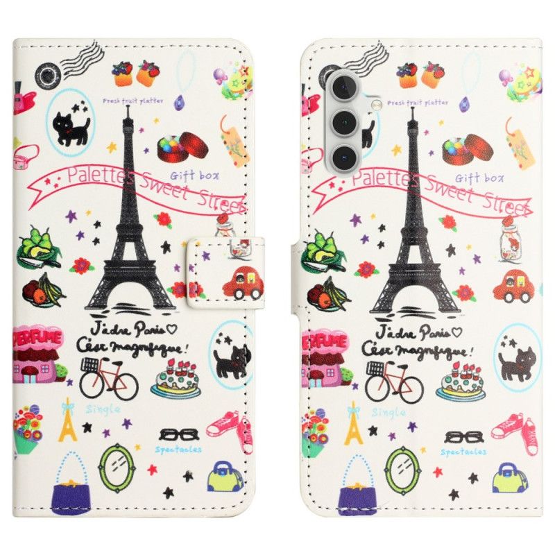 Flip Cover Til Samsung Galaxy A17 4g / 5g Jeg Elsker Paris