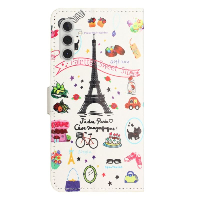 Flip Cover Til Samsung Galaxy A17 4g / 5g Jeg Elsker Paris