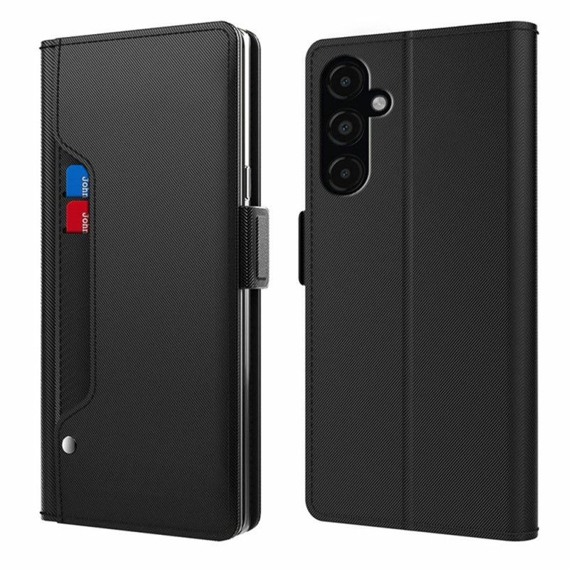Flip Cover Til Samsung Galaxy A17 4g / 5g Spejl Og Kortholder