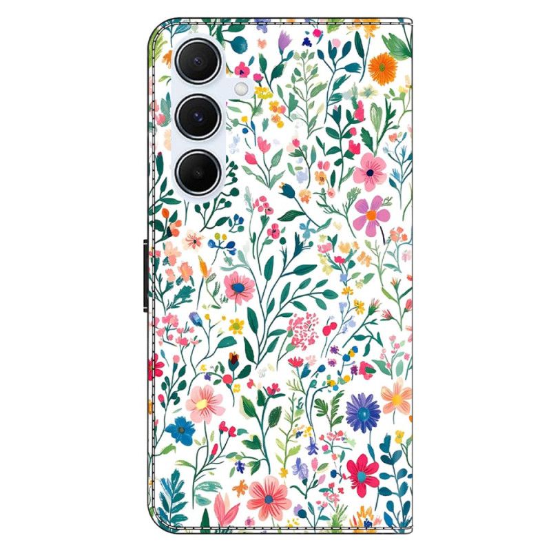 Læder Cover Samsung Galaxy A17 4g / 5g Blomsterbed