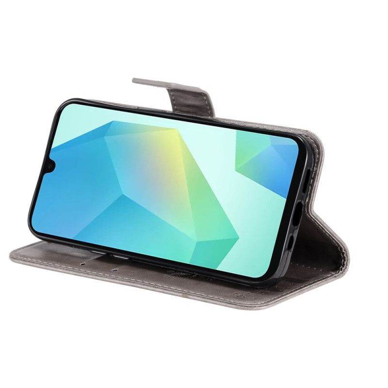 Læder Cover Samsung Galaxy A17 4g / 5g Telefon Etui Kat Og Træ