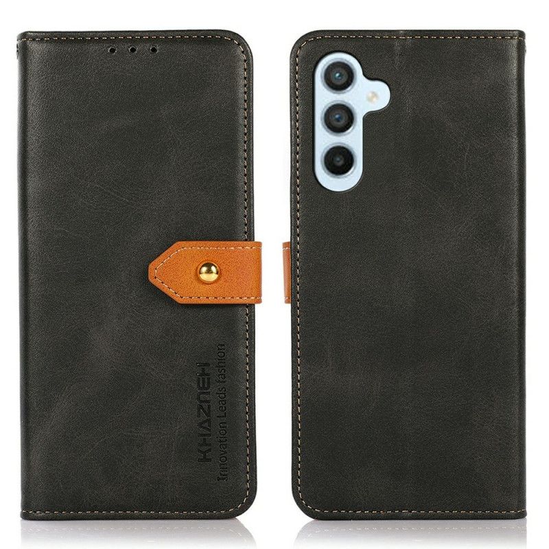 Læder Cover Samsung Galaxy A17 4g / 5g Telefon Etui Khazneh Guldlås