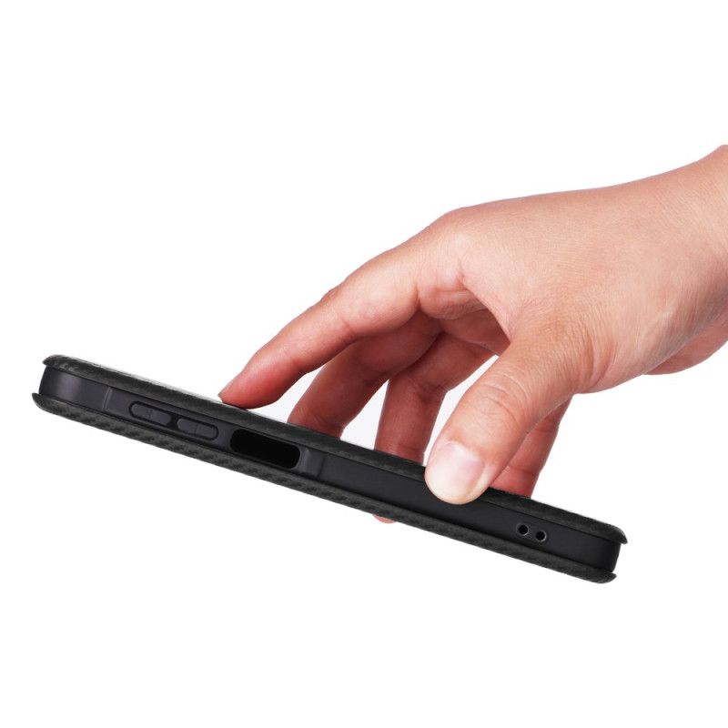 Læder Cover Samsung Galaxy A17 4g / 5g Telefon Etui Kulfiber