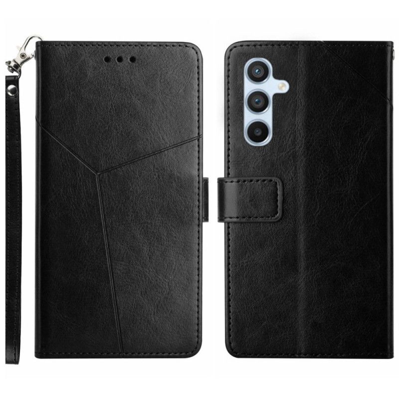 Læder Cover Samsung Galaxy A17 4g / 5g Telefon Etui Rem Med Y-design