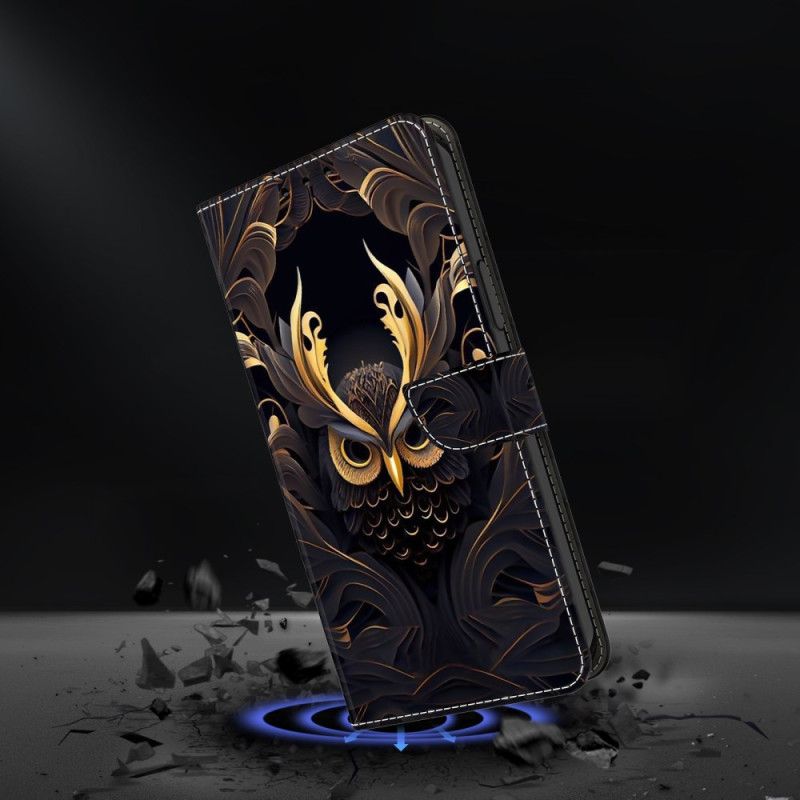 Læder Cover Samsung Galaxy A17 4g / 5g Telefon Etui Ugle