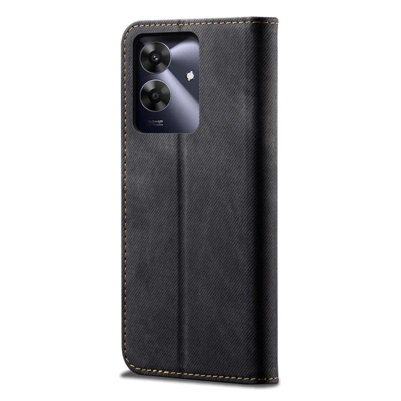Flip Cover Til Realme Note 60 Denimstof