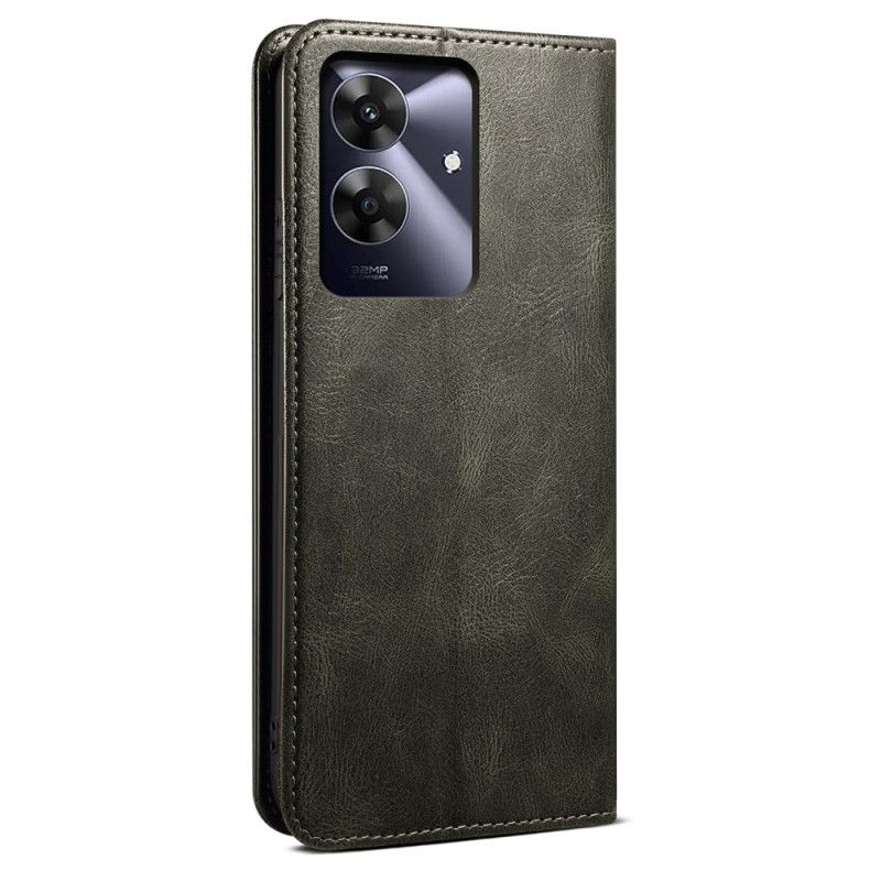 Flip Cover Til Realme Note 60 Vokset Kunstlæder