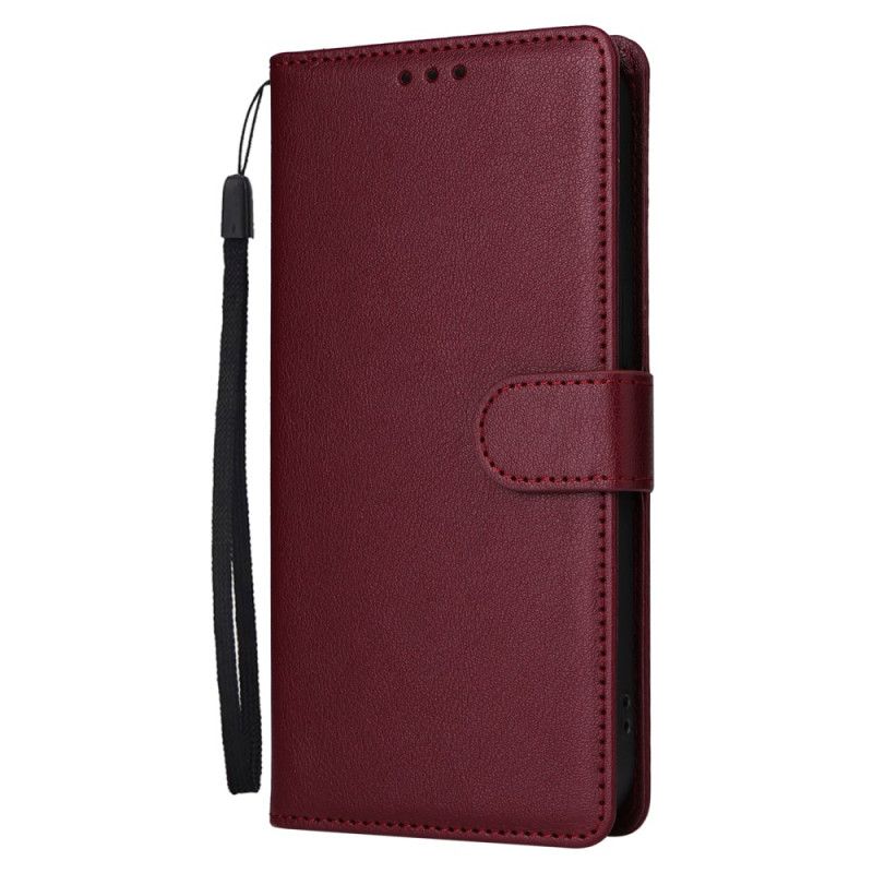 Læder Cover Realme Note 60 Telefon Etui Almindelig Kunstlæder