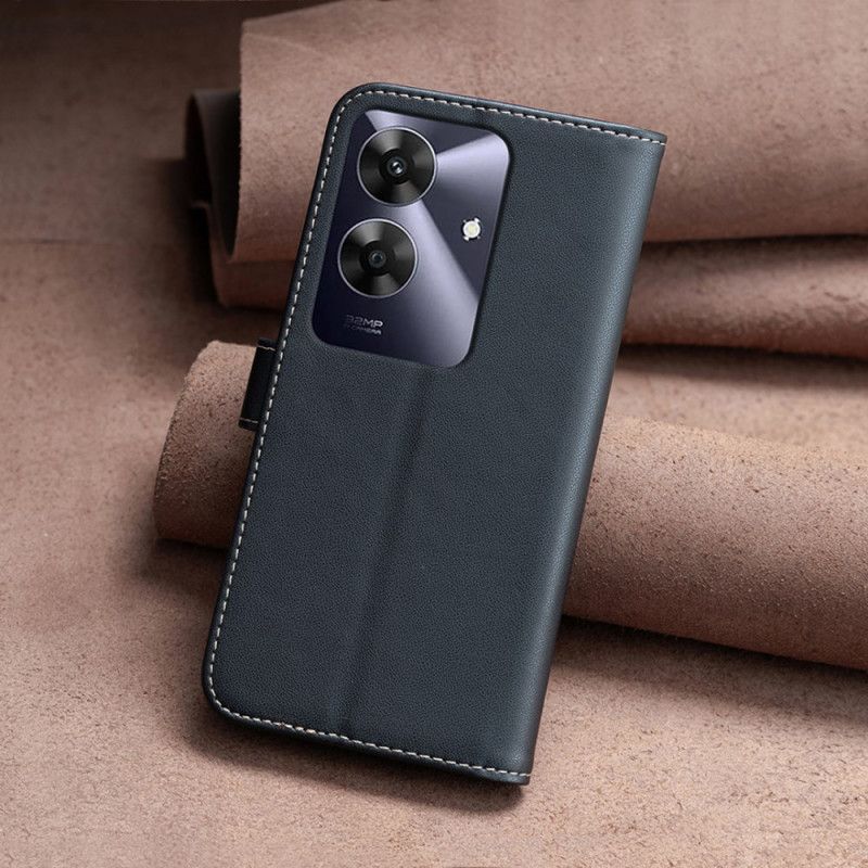 Læder Cover Realme Note 60 Telefon Etui Binfen Farve