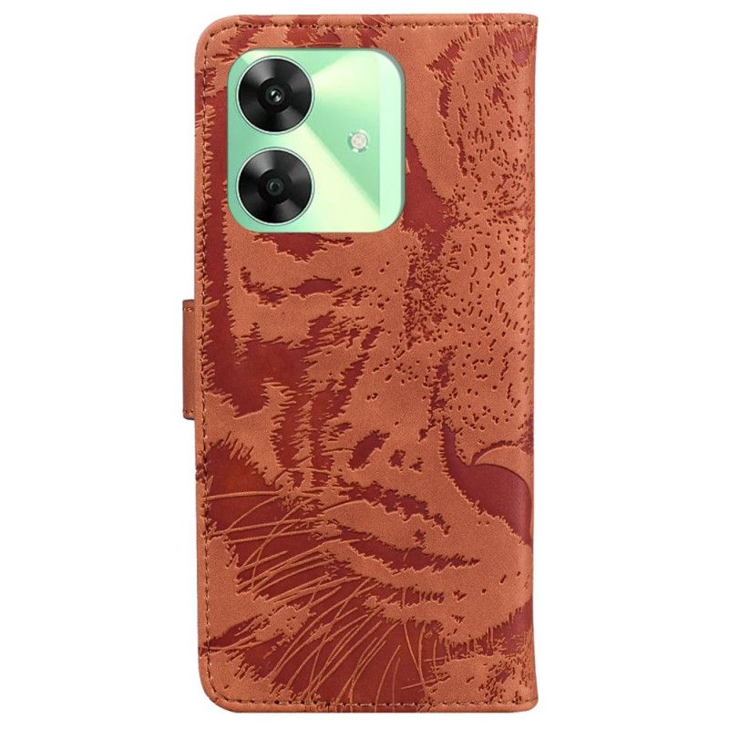 Læder Cover Realme Note 60 Tigerprint