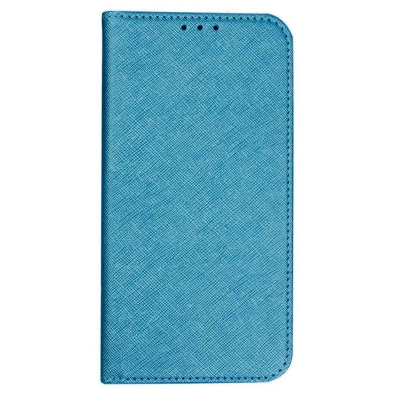 Læder Cover Samsung Galaxy S24 Fe Telefon Etui Krydstekstur