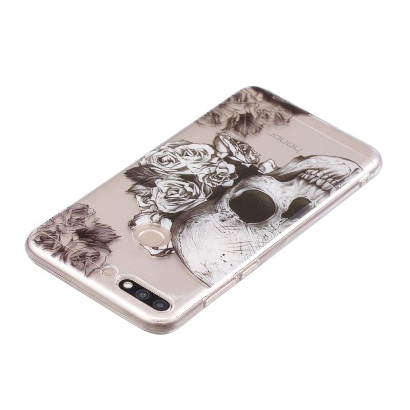 Cover Honor 7C Mobilcover Blomstret Kranium