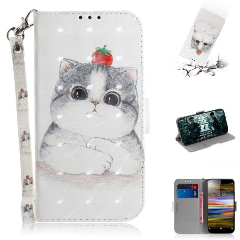 Flip Cover Sony Xperia L3 Tomat På G-Streng