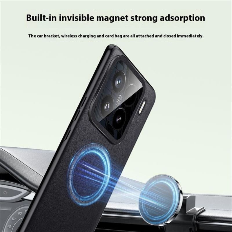 Cover Xiaomi 15 Magsafe-kompatibel Lædereffekt