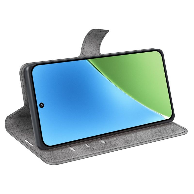 Flip Cover Til Xiaomi 15 Læderstil