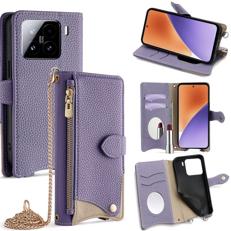 Flip Cover Til Xiaomi 15 Pung Og Kæde