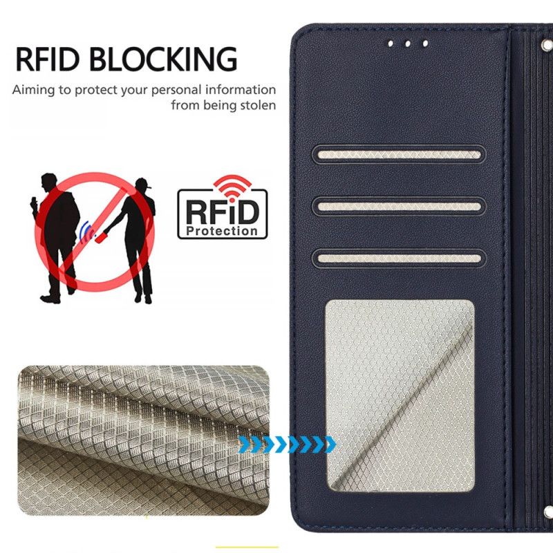 Flip Cover Til Xiaomi 15 Rem Og Rfid-beskyttelse