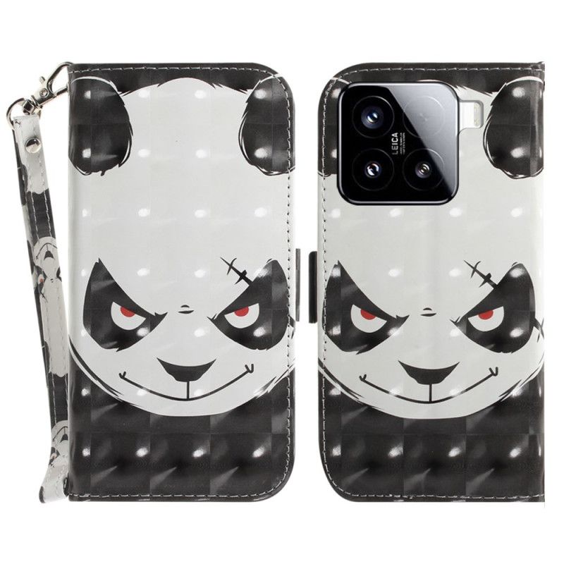 Flip Cover Til Xiaomi 15 Vred Panda-snor